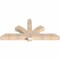 Ekena Millwork Redmond Smooth Timber Gable Bracket, Douglas Fir, 72"W x 33"H x 5 1/2"D x 5 1/2"F, 11/12 Pitch GBW072X33X0606RED00SDF - alternate 5